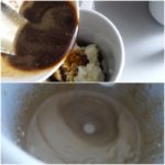 4. Zmiksować serem mascarpone z kawą