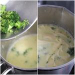 5. Dodać kawałki brokuła i makaron do zupy