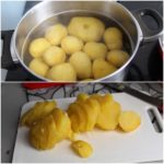 1. Ugotować i pokroić ziemniaki
